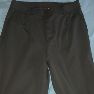 HALARA Choc. Brown Wide Leg Work Pant. NWOT! So Comfy Stretchy. Size Large Reg.